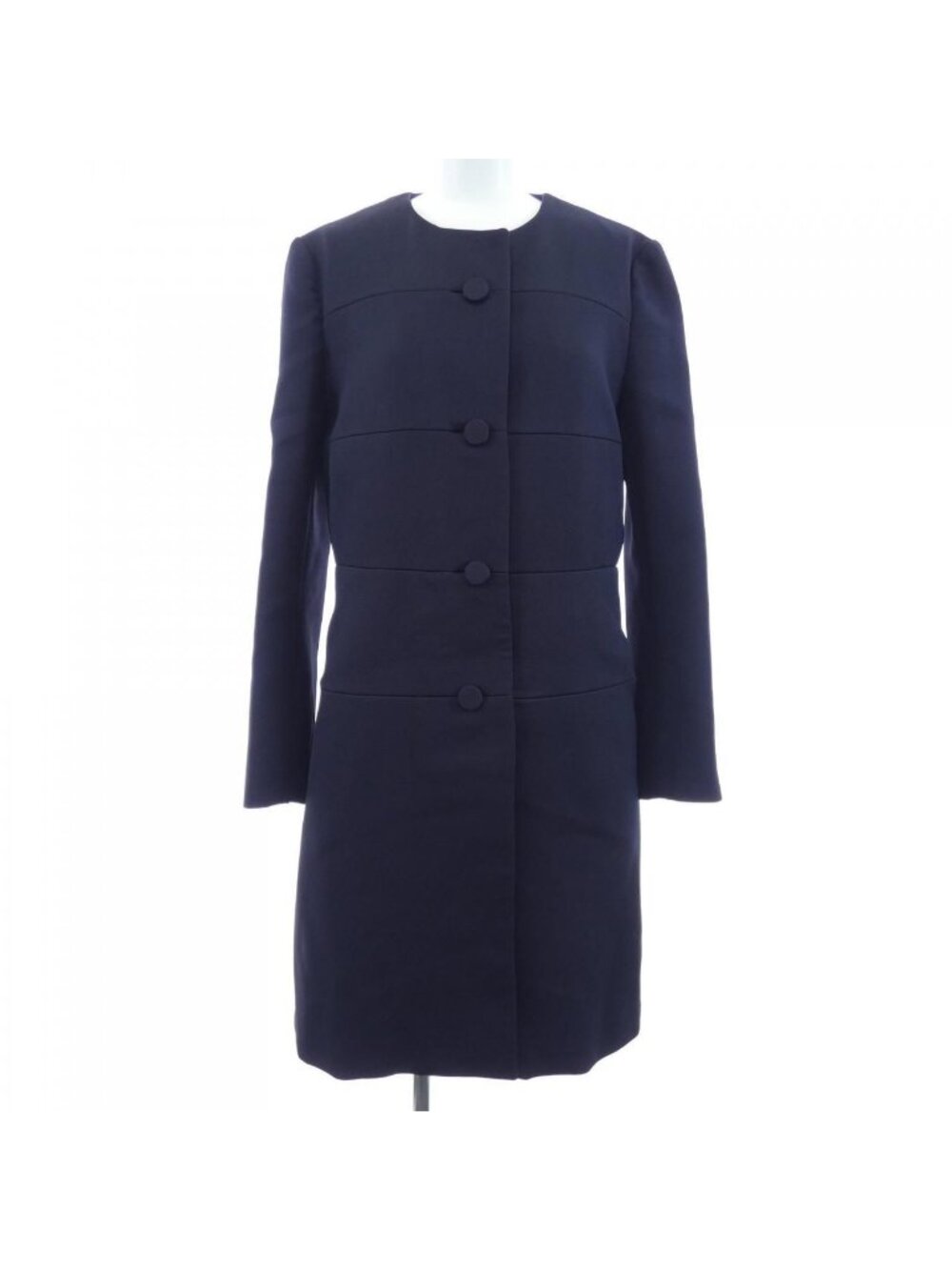 Prada 182 Coat Navy